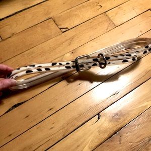 Belt: Vegan Leopard Print Faux Fur + Vinyl Jelly